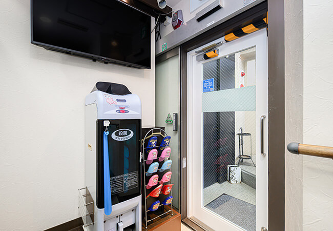 スリッパ殺菌ディスペンサー